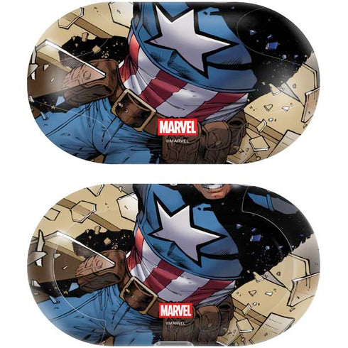 Marvel Captain America Epic Shield Break Galaxy Buds Plus Skin